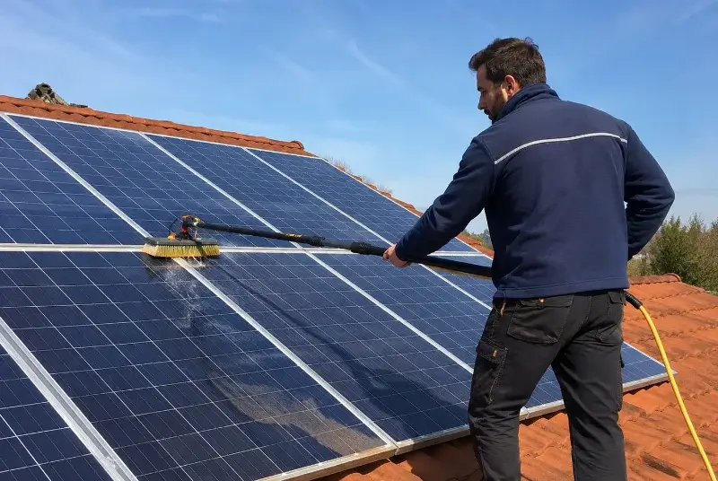 Nettoyage et entretien de panneaux solaires à Publier